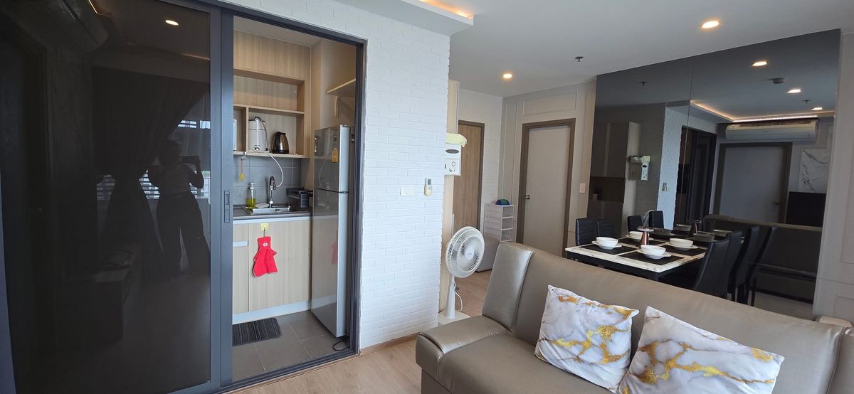 For RentCondoBangna, Bearing, Lasalle : For rent 🔥 IDEO O2 🔥 2 bedrooms, 2 bathrooms, fully furnished and equipped, near BTS Bangna