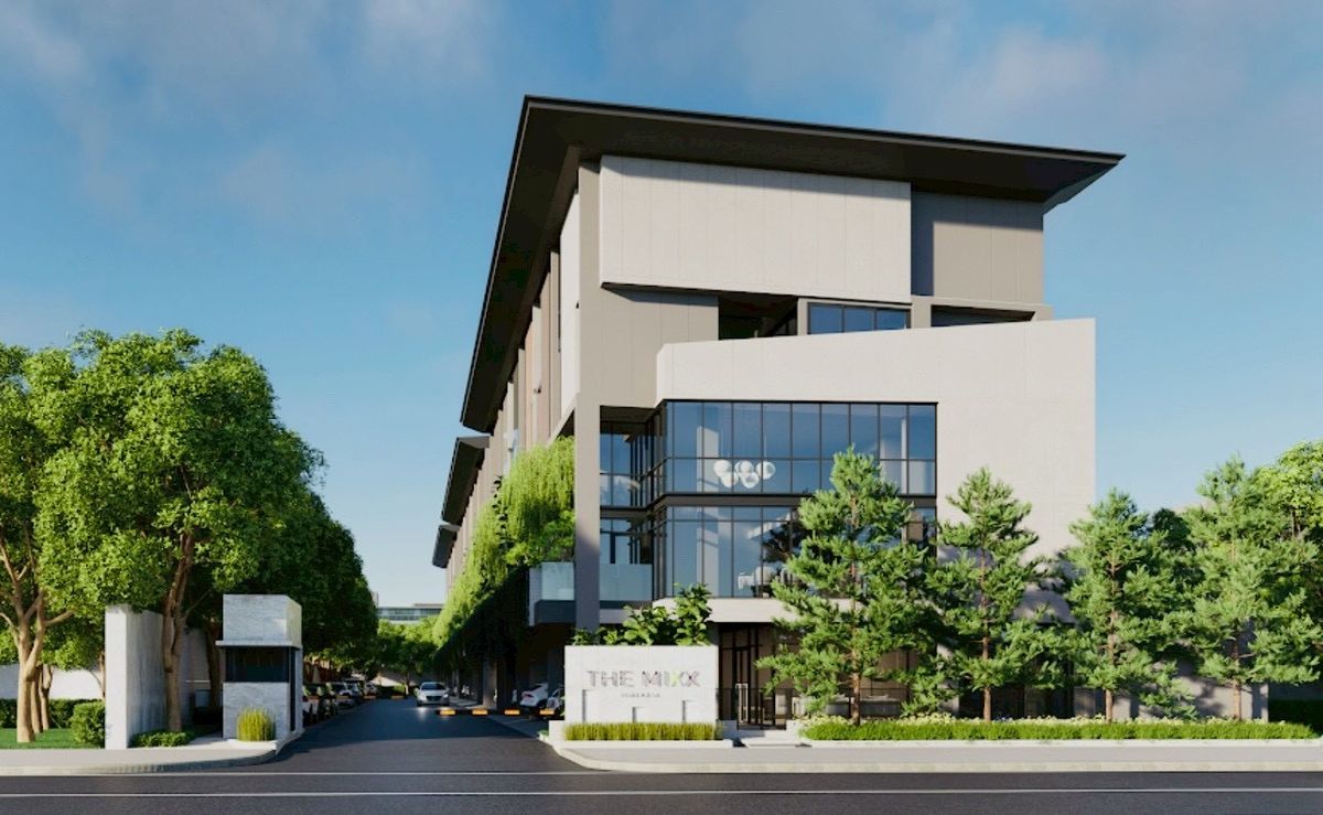 ให้เช่าโฮมออฟฟิศลาดพร้าว101 แฮปปี้แลนด์ : For rent The Mixx Preakasa โฮมอ็อฟฟิศ 4.5 ชั้น เดอะ มิกซ์ แพรกษา มีลิฟต์ อยู่ใกล้ถนนสุขุมวิทและ BTS สถานีแพรกษา รหัส : T8227