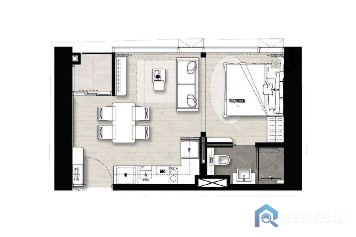 ขายคอนโดพัทยา บางแสน ชลบุรี สัตหีบ : คอนโด 1 ห้องนอน สไตล์หรูหรา พร้อมความสะดวกสบาย ใจกลางพัทยา