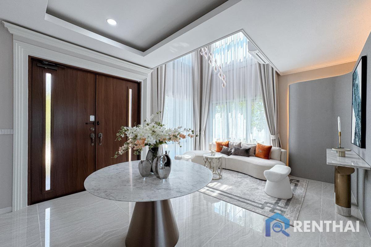 ขายบ้านพัทยา บางแสน ชลบุรี สัตหีบ : บ้านหลังใหญ่ ขายดีมาก บ้านใหม่ พรีเซลล์ ทำเลติดถนน 36 เดินทางง่าย