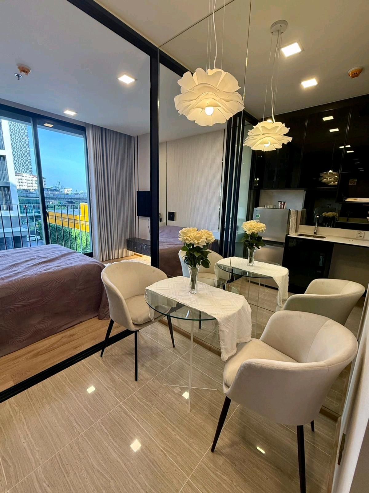 For RentCondoAri,Anusaowaree : Condo for rent on the BTS Ari, the new room has never rented a condo, Noble Ari Ari, rental 26,000 baht/month, short -term rental contract for 3 months at 27,000 baht/month.