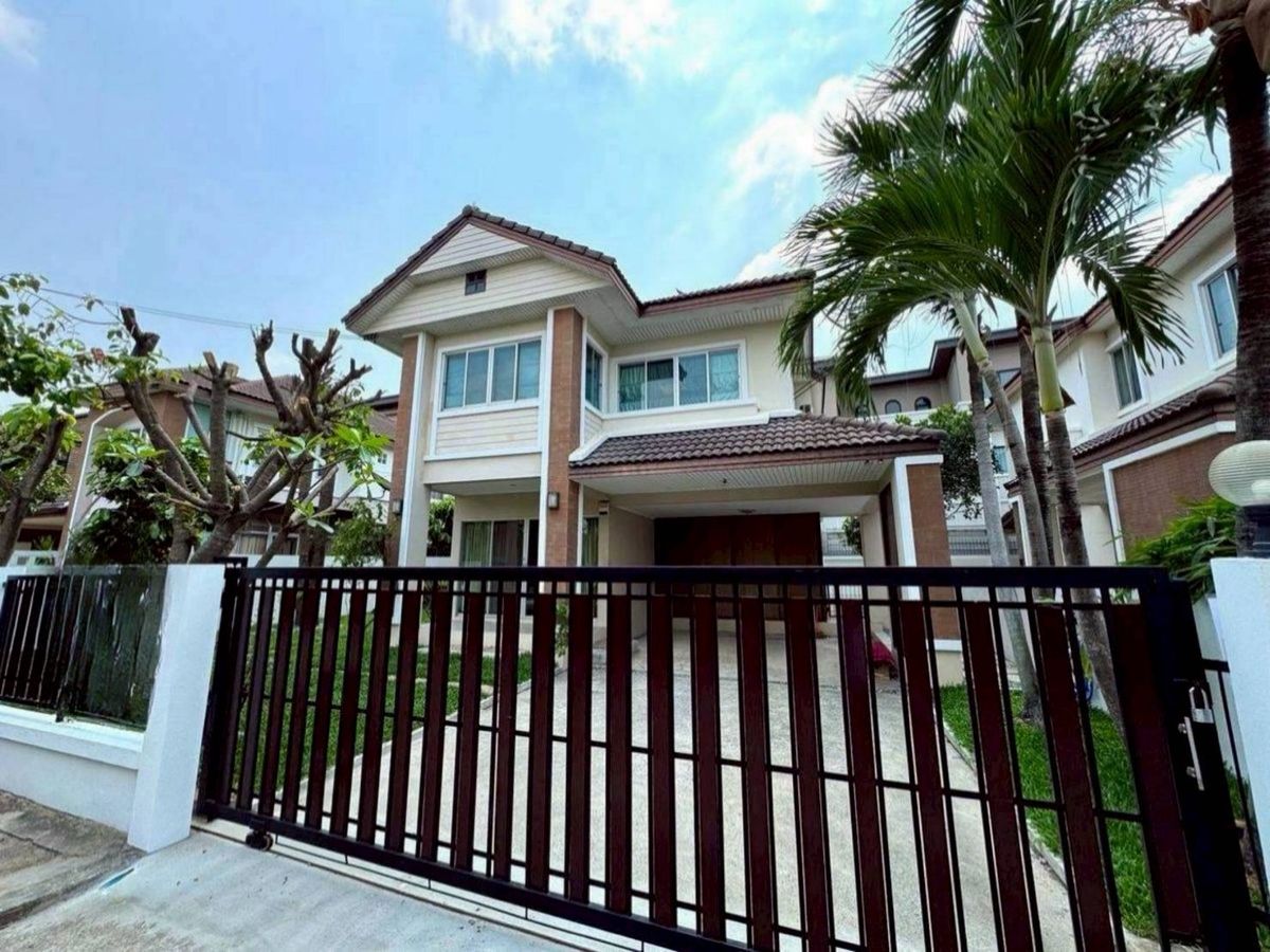 ให้เช่าบ้านมีนบุรี-ร่มเกล้า : ให้เช่าบ้านเดี่ยวสัมมากร รามคำแหง 🏡🎊💸 藍康恆 Sammakorn 獨棟別墅出租 