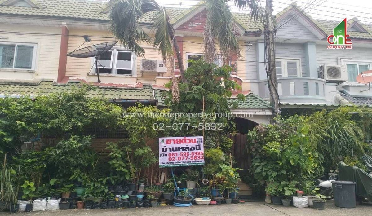 For SaleTownhomePathum Thani,Rangsit, Thammasat : 2-storey townhouse, Ban Rangsit-Khlong 4, Rangsit Road-Nakhon Nayok Road, Bueng Yi Tho Subdistrict, Thanyaburi District, Pathum Thani Province