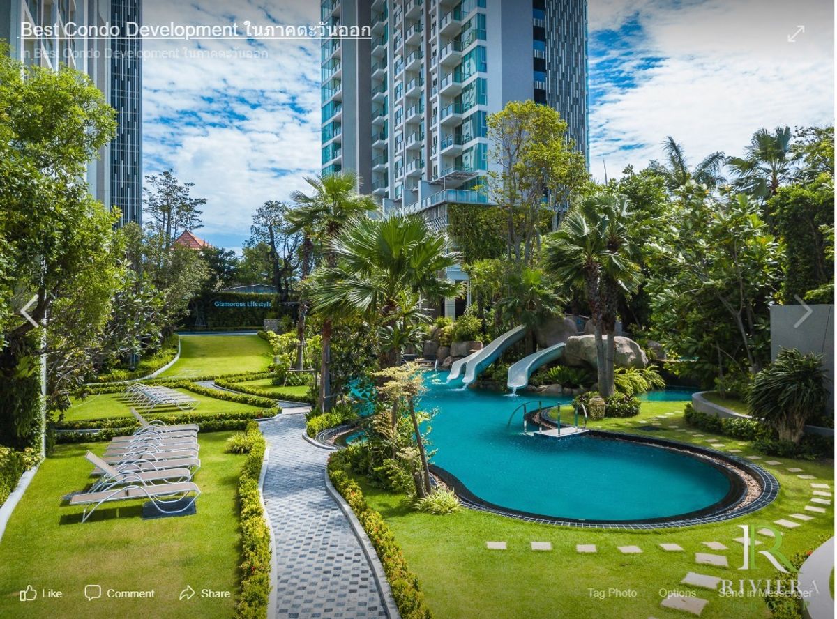 ให้เช่าคอนโดพัทยา บางแสน ชลบุรี สัตหีบ : 🔥 For Rent – The Riviera Wongamat Condo, Pattaya 🔥 💰 30,000 THB/month | 45 SQ.M. | Pool View 🌊