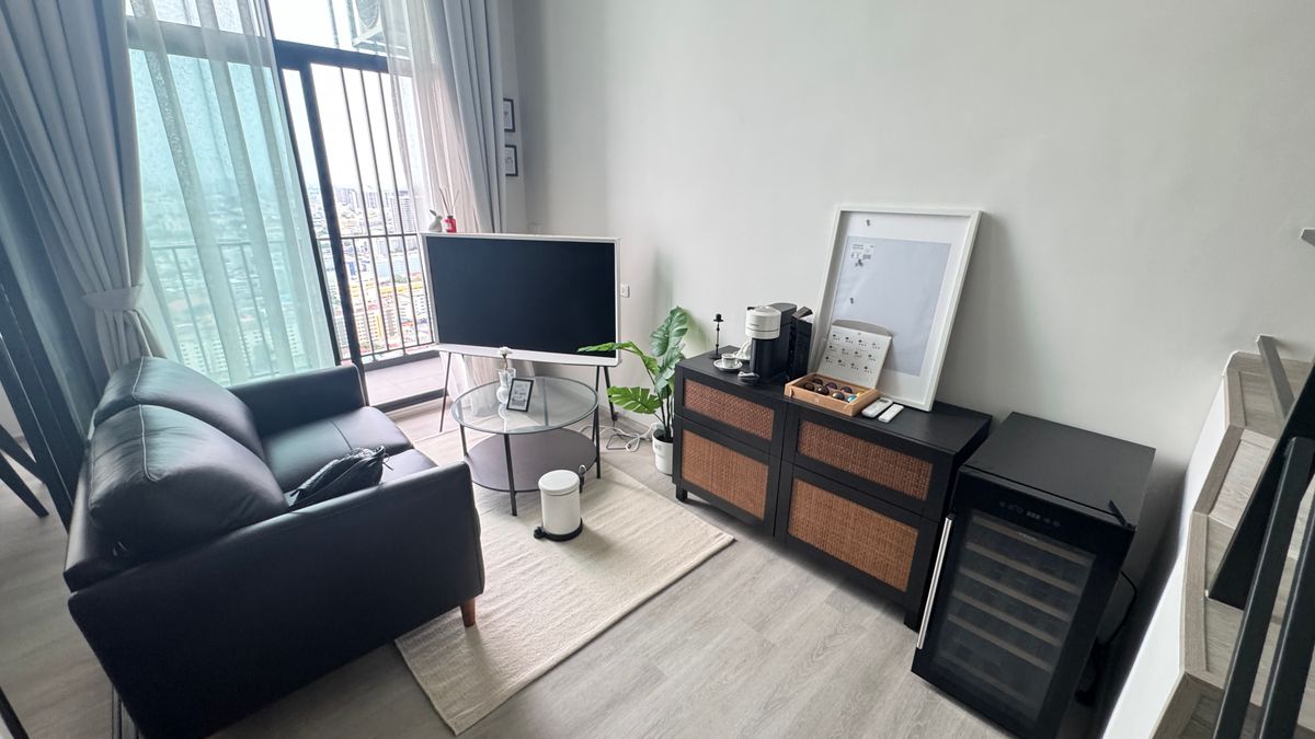 ให้เช่าคอนโดปิ่นเกล้า จรัญสนิทวงศ์ : Condo for rent at Ideo Charan 70 river view  Type: Duplex Loft 1 bed 1 bath  Room size:  35sqm  Floor :  35th
