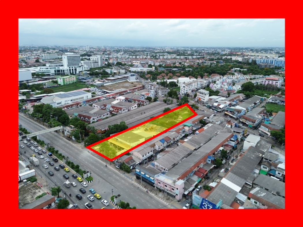 For SaleLandSeri Thai, Ramkhamhaeng Nida : For sale, prime location, land on Prasertmanukit Road, more than 2 rai, suitable for business, office, KK