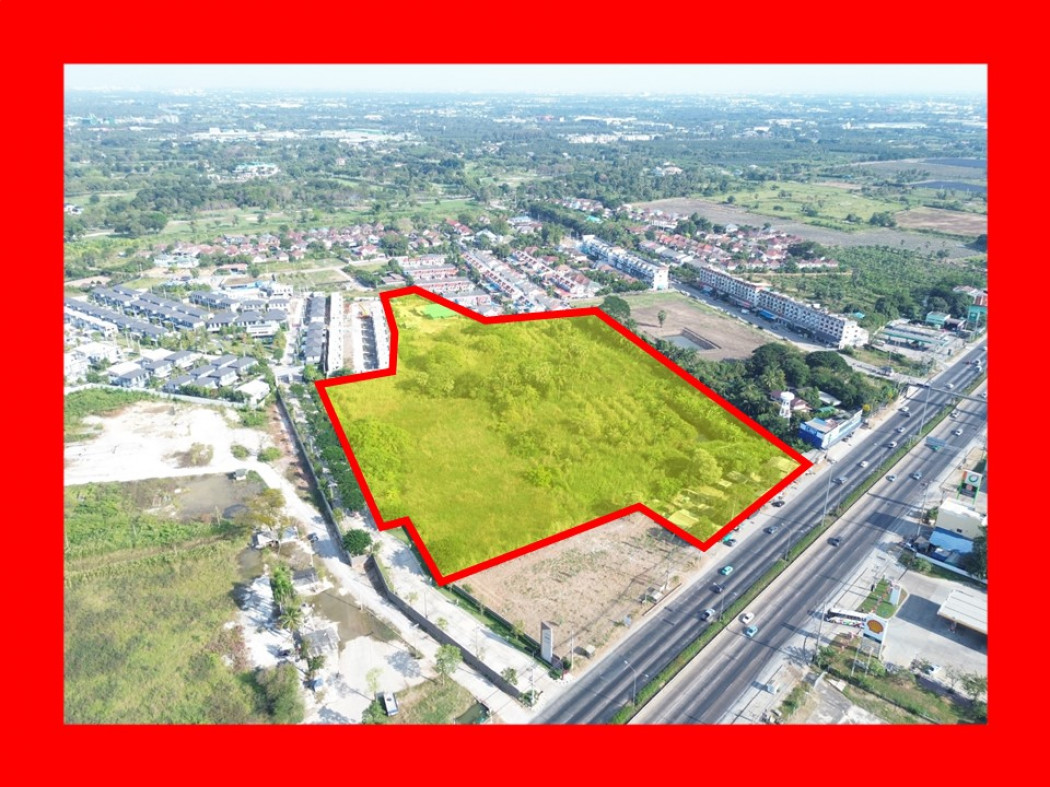 For SaleLandPhutthamonthon, Salaya : Land for sale on Phetkasem Road, 26 rai, 245 sq w, suitable for business, KK