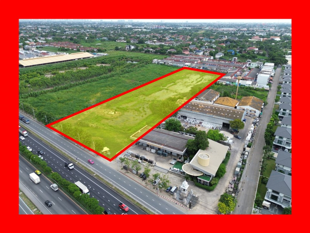 For SaleLandPhutthamonthon, Salaya : Land for sale, next to Borommaratchachonnani Road, 13 rai 1 ngan 9 sq w, suitable for business DD