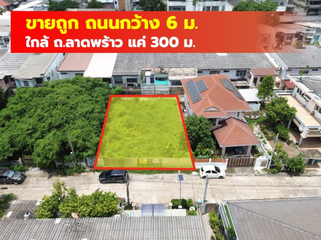 ขายที่ดินเลียบทางด่วนรามอินทรา : ขายถูก ที่ดิน 84 ตรว ซอยลาดพร้าว 65 ใกล้ ถ.ลาดพร้าวแค่ 290 ม. DD