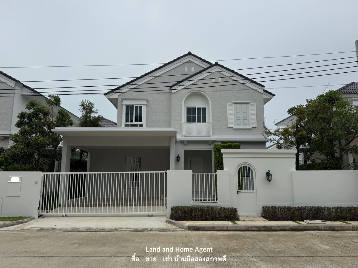 ให้เช่าบ้านบางนา แบริ่ง ลาซาล : ให้เช่า บ้านเดี่ยว ชัยพฤกษ์ บางนา กม.15 แปลงหน้าสวน แต่งสวย พร้อมอยู่ 