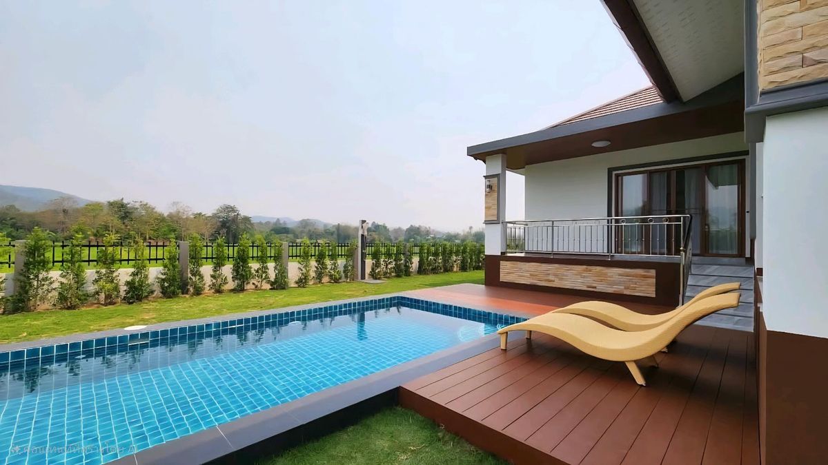 Chiang Mai : Modern Pool villa Doisaket For rent 70,000 bath