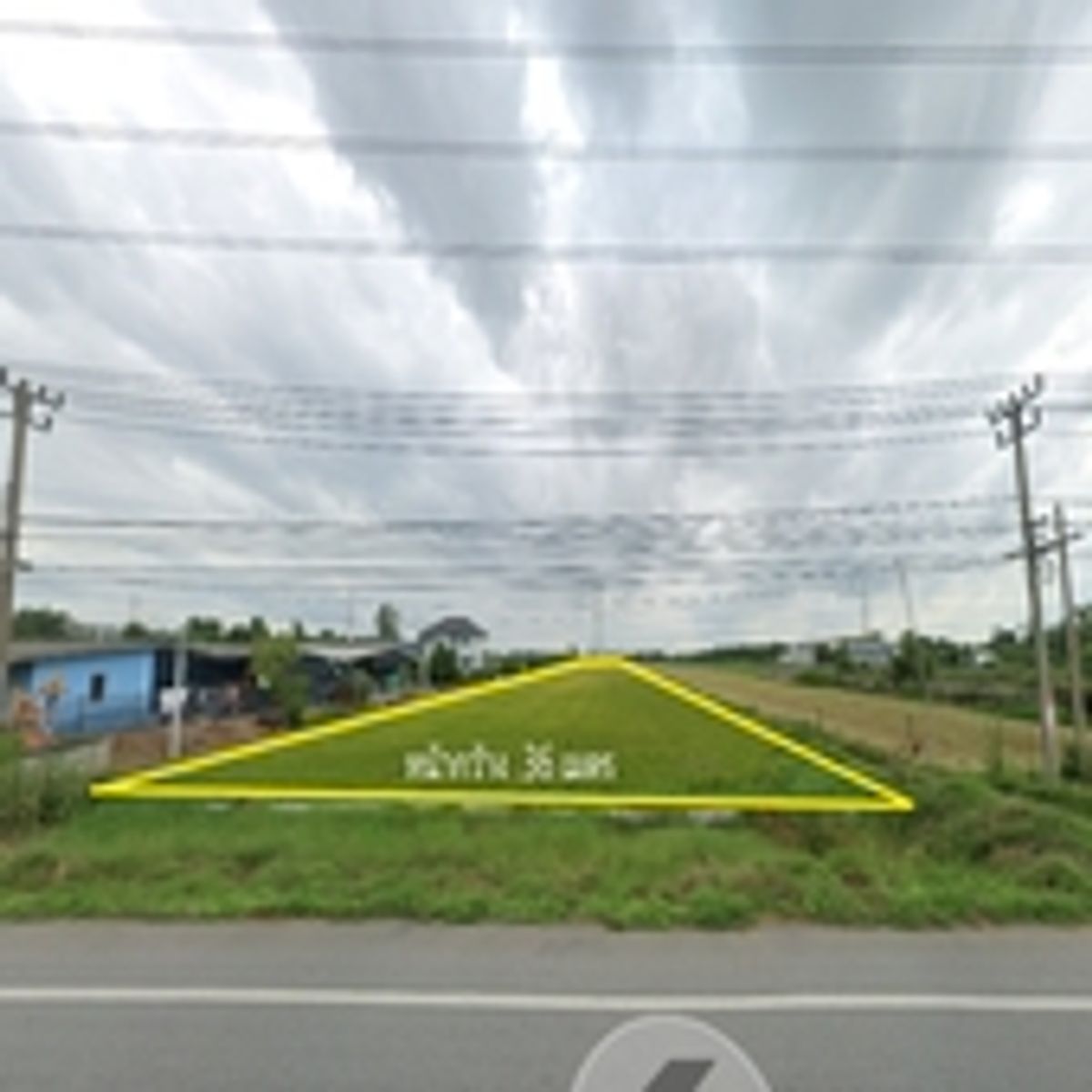 ขายที่ดินนนทบุรี บางใหญ่ บางบัวทอง : ที่ดิน ไทรน้อย นนทบุรี ติดถนน นบ.3004 ใกล้ถนน 340–กาญจนาภิเษก แปลงสี่เหลี่ยม เหมาะโกดัง โลจิสติกส์ เกษตร