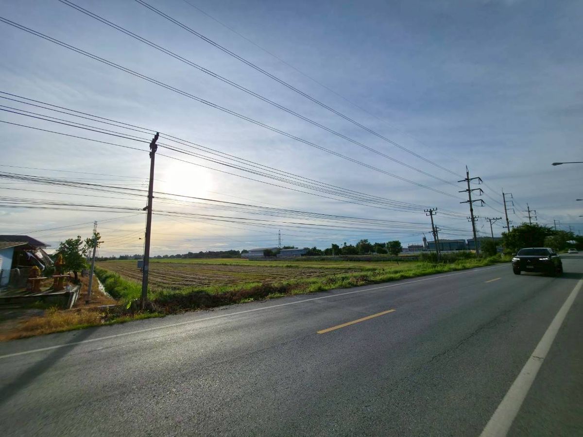 ขายที่ดินนนทบุรี บางใหญ่ บางบัวทอง : ที่ดิน ไทรน้อย นนทบุรี ติดถนน นบ.3004 ใกล้ถนน 340–กาญจนาภิเษก แปลงสี่เหลี่ยม เหมาะโกดัง โลจิสติกส์ เกษตร