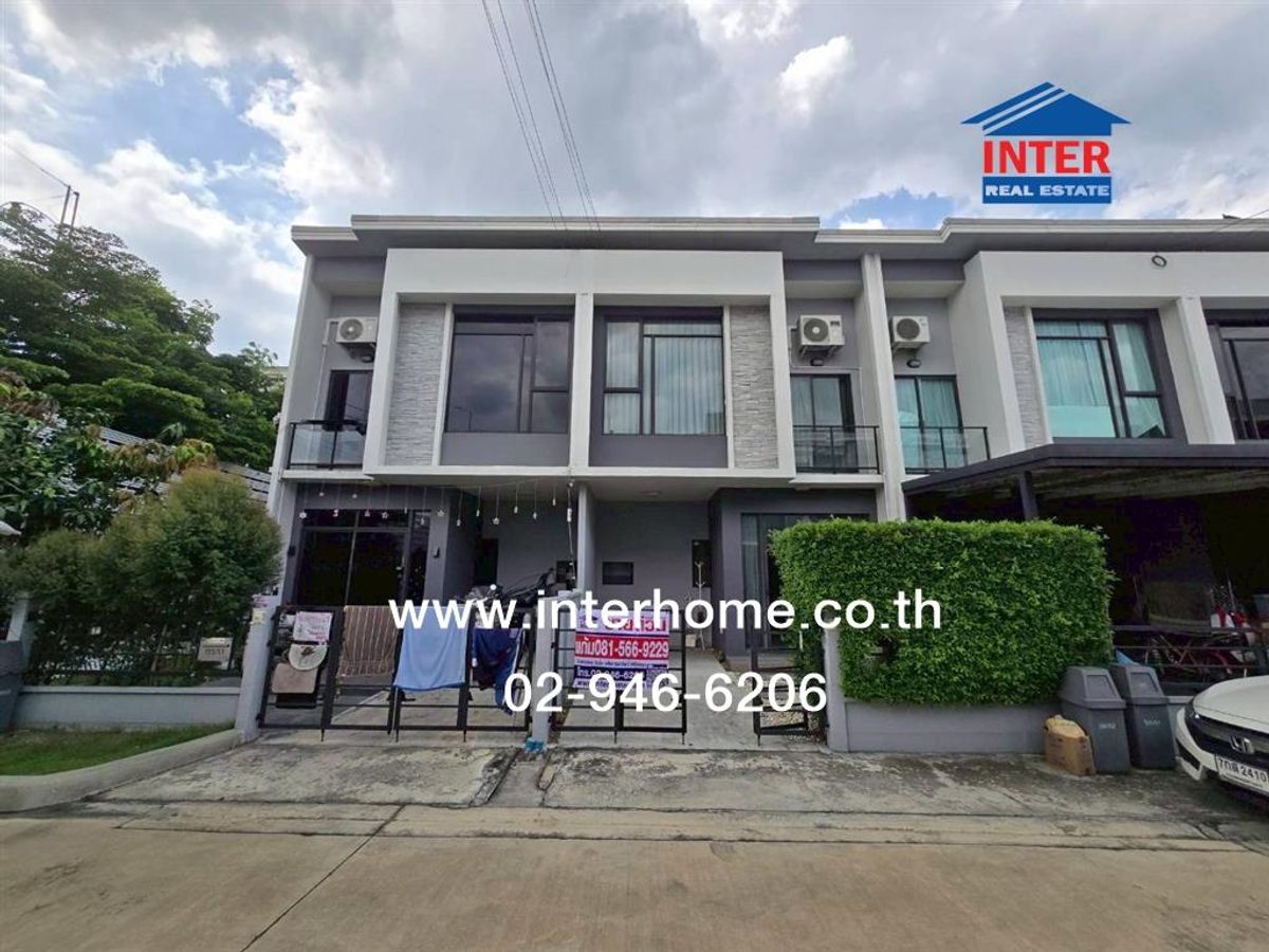 For SaleTownhomeNawamin, Ramindra : 2 -story townhouse 19.4 sq.w., Grand Pleino Village, Watcharapol -Sukhaphiban 5, Soi Sukhaphiban 5, Soi 638 Sukhaphiban 5 Road, Sai Mai District, Bangkok
