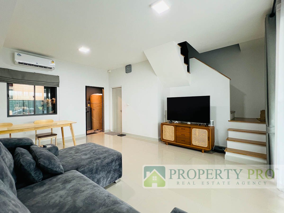 ขายทาวน์โฮมปทุมธานี รังสิต ธรรมศาสตร์ : ขาย บ้าน Pleno ติวานนท์ ทาวน์โฮม 2 ชั้น 3 ห้องนอน 18 ตรว 106 ตรม ใกล้ บางกะดี รังสิต ศรีสมาน ดอนเมือง : EL25S-009