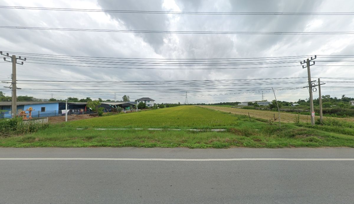 ขายที่ดินนนทบุรี บางใหญ่ บางบัวทอง : ที่ดิน ไทรน้อย นนทบุรี ติดถนน นบ.3004 ใกล้ถนน 340–กาญจนาภิเษก แปลงสี่เหลี่ยม เหมาะโกดัง โลจิสติกส์ เกษตร