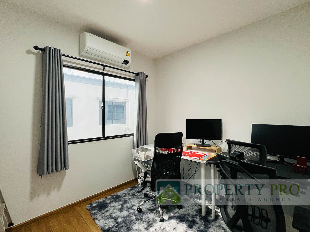 ขายทาวน์โฮมปทุมธานี รังสิต ธรรมศาสตร์ : ขาย บ้าน Pleno ติวานนท์ ทาวน์โฮม 2 ชั้น 3 ห้องนอน 18 ตรว 106 ตรม ใกล้ บางกะดี รังสิต ศรีสมาน ดอนเมือง : EL25S-009