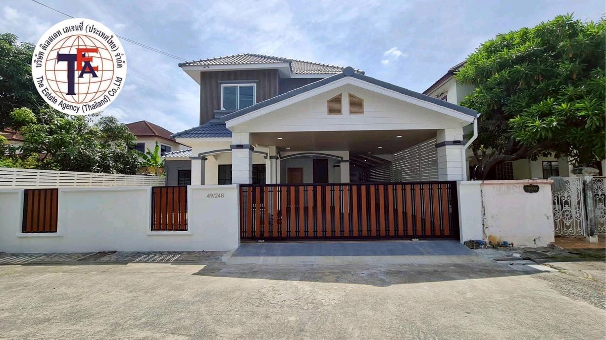 For SaleHouseNawamin, Ramindra : 2 storey detached house for sale, KC Garden Village, Home 20 Nimit, 40 Khlong Sam Wa, Hathai Mit Market Nawamin Hospital 9, Seri Rakhat Hospital Sarasas Safari School, Ram Inthra Suwinthawong, Lam Luk Ka Hathairat