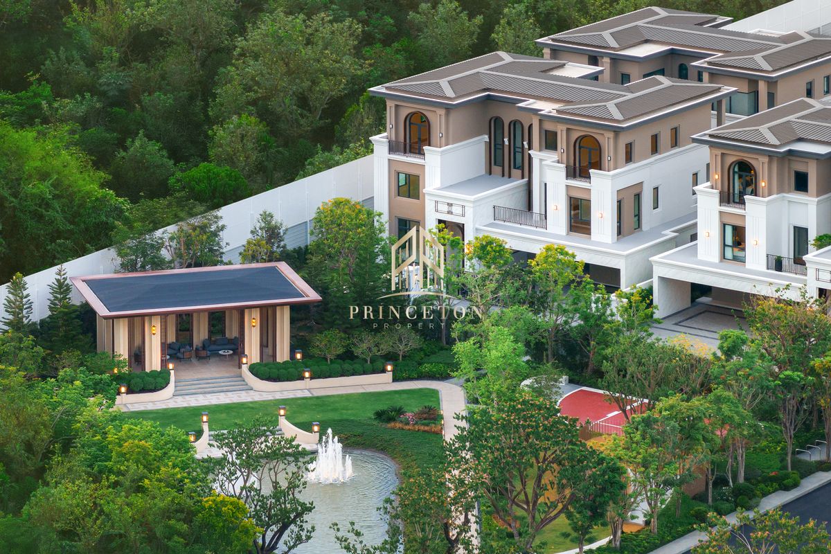 For SaleHouseBangna, Bearing, Lasalle : Exclusive 3-Storey Luxury House, CINQ ROYAL The Eighteen, Bangna KM.7 📞092-4252445