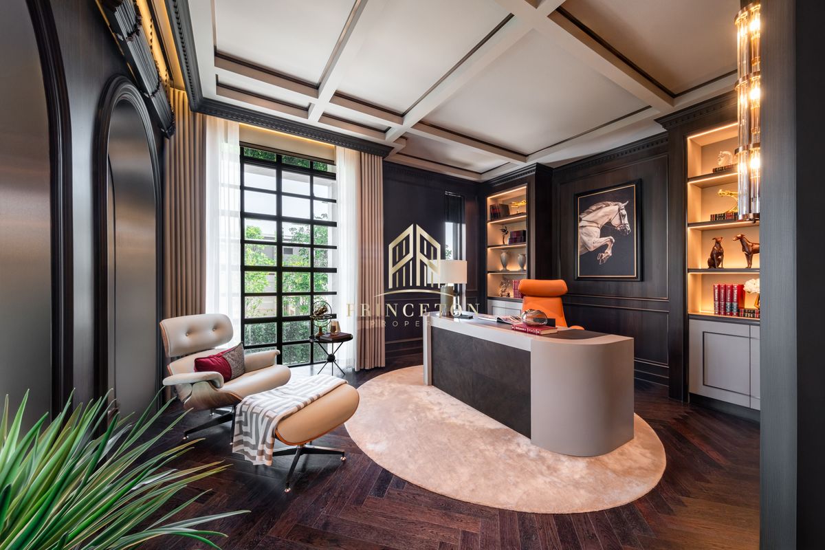 For SaleHouseBangna, Bearing, Lasalle : Exclusive 3-Storey Luxury House, CINQ ROYAL The Eighteen, Bangna KM.7 📞092-4252445