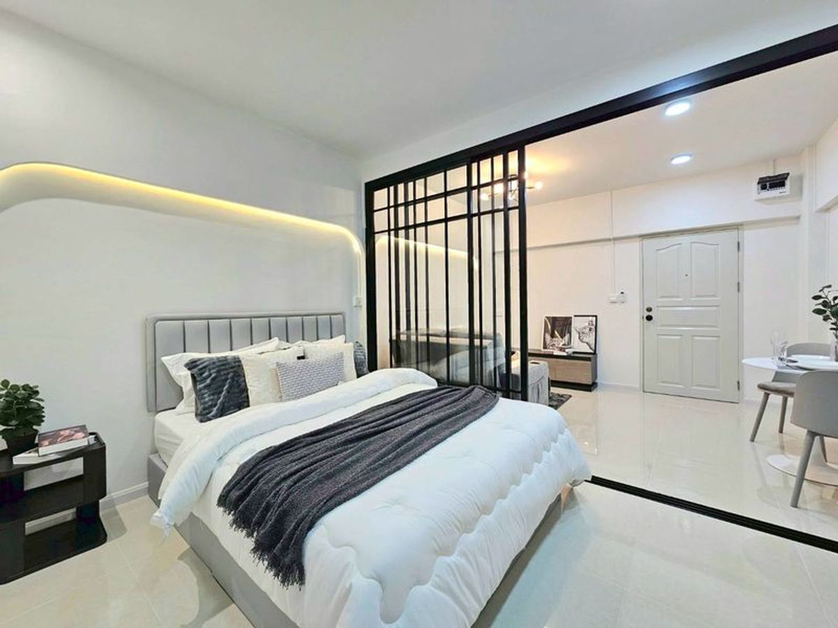 ขายคอนโดลาดพร้าว101 แฮปปี้แลนด์ : ขาย สตูดิโอ วันโซน คอนโดลาดพร้าว102 เฟอร์ครบ เลี้ยงสัตว์ได้ พร้อมเข้าอยู่