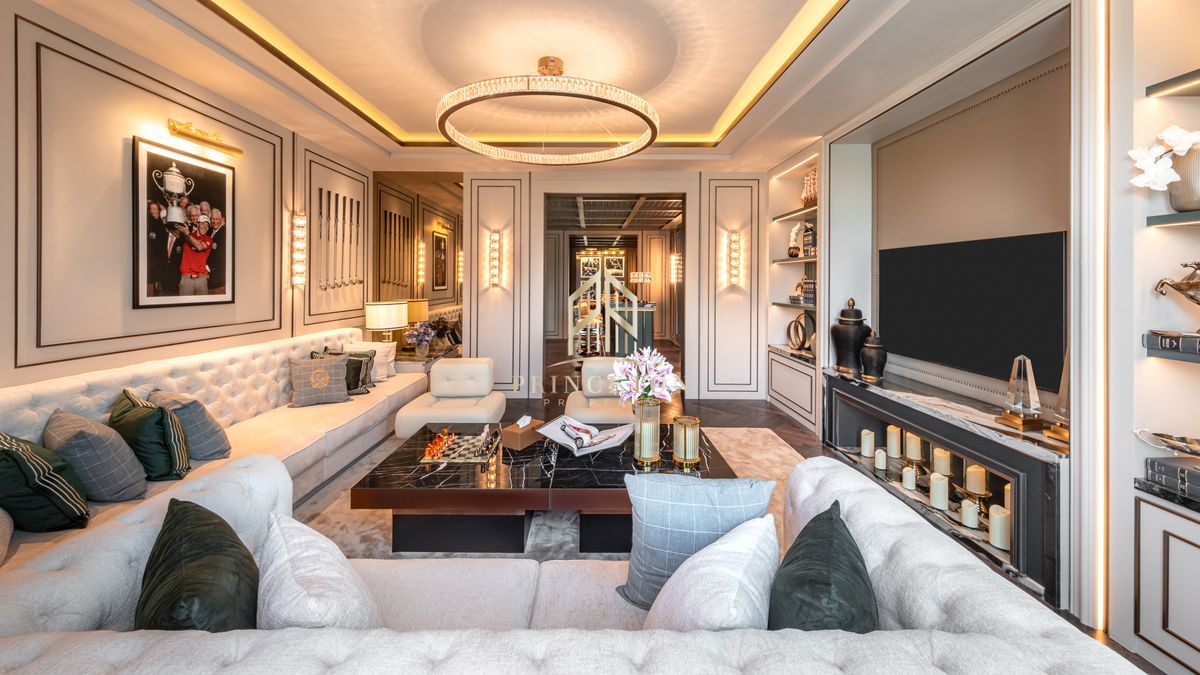 For SaleHouseBangna, Bearing, Lasalle : Exclusive 3-Storey Luxury House, CINQ ROYAL The Eighteen, Bangna KM.7 📞092-4252445