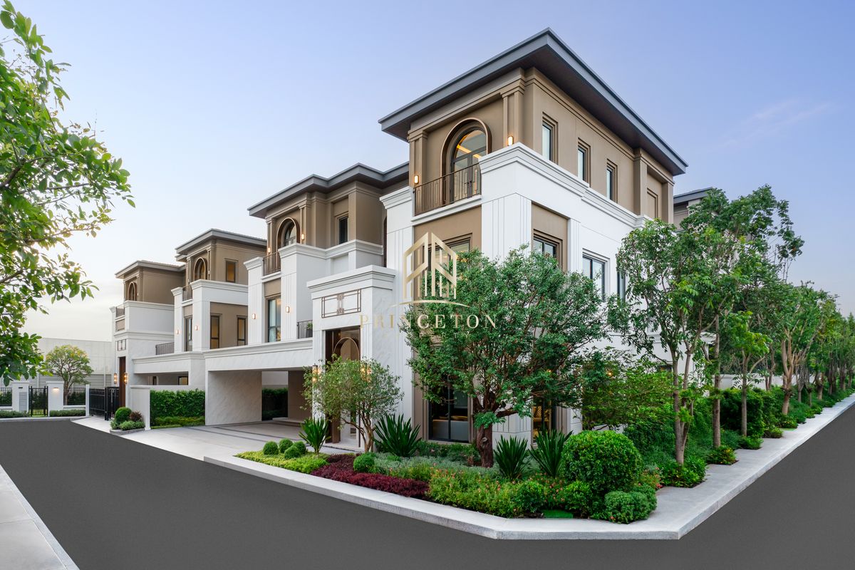 For SaleHouseBangna, Bearing, Lasalle : Exclusive 3-Storey Luxury House, CINQ ROYAL The Eighteen, Bangna KM.7 📞092-4252445