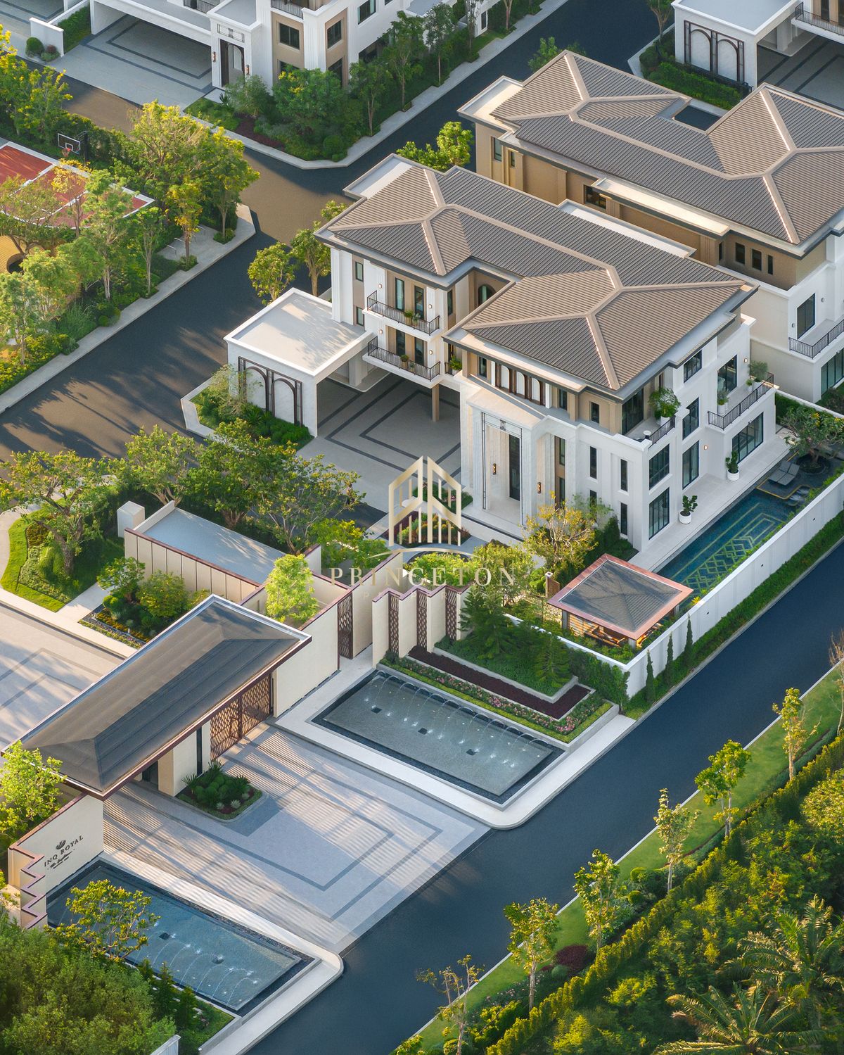 For SaleHouseBangna, Bearing, Lasalle : Exclusive 3-Storey Luxury House, CINQ ROYAL The Eighteen, Bangna KM.7 📞092-4252445