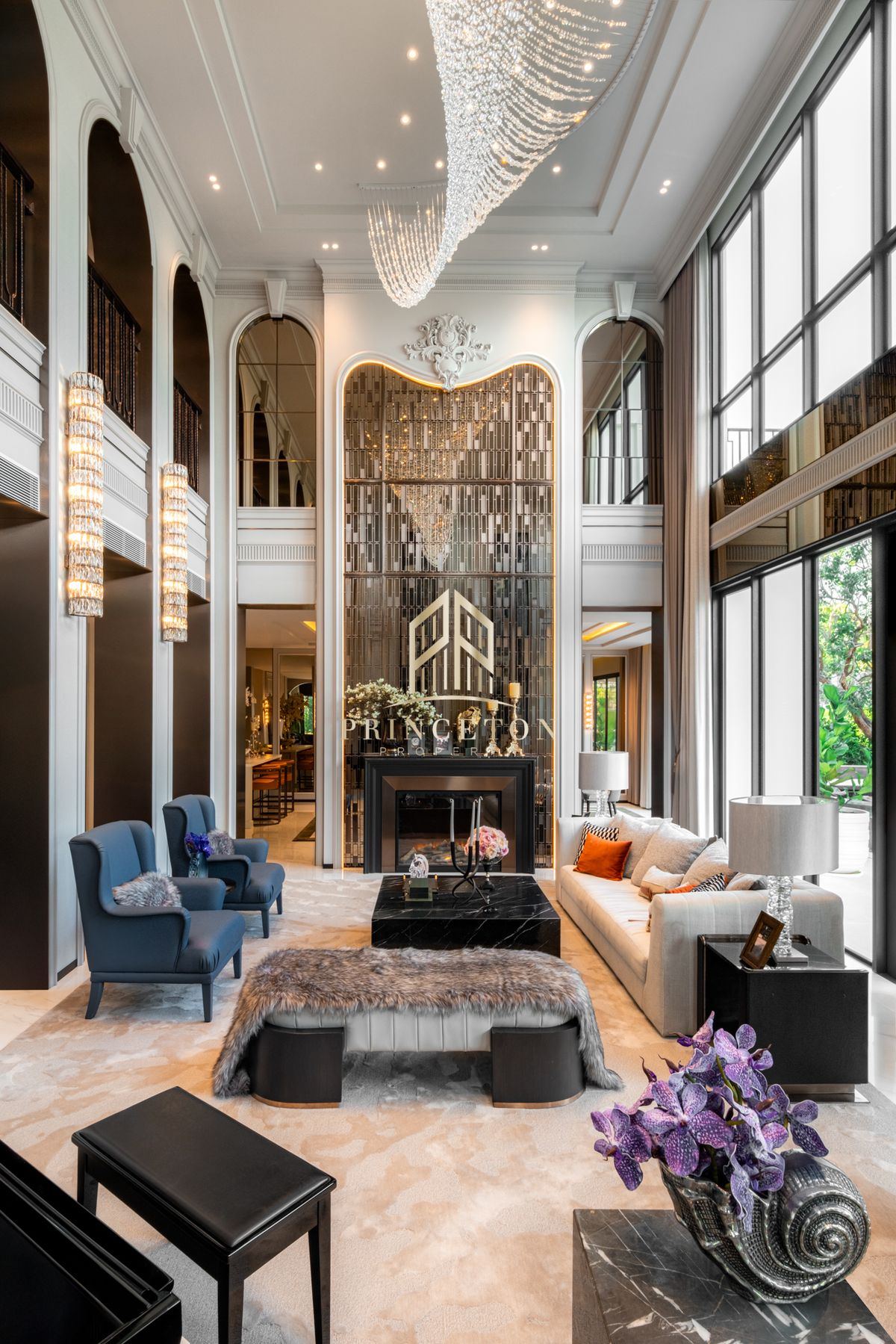 For SaleHouseBangna, Bearing, Lasalle : Exclusive 3-Storey Luxury House, CINQ ROYAL The Eighteen, Bangna KM.7 📞092-4252445