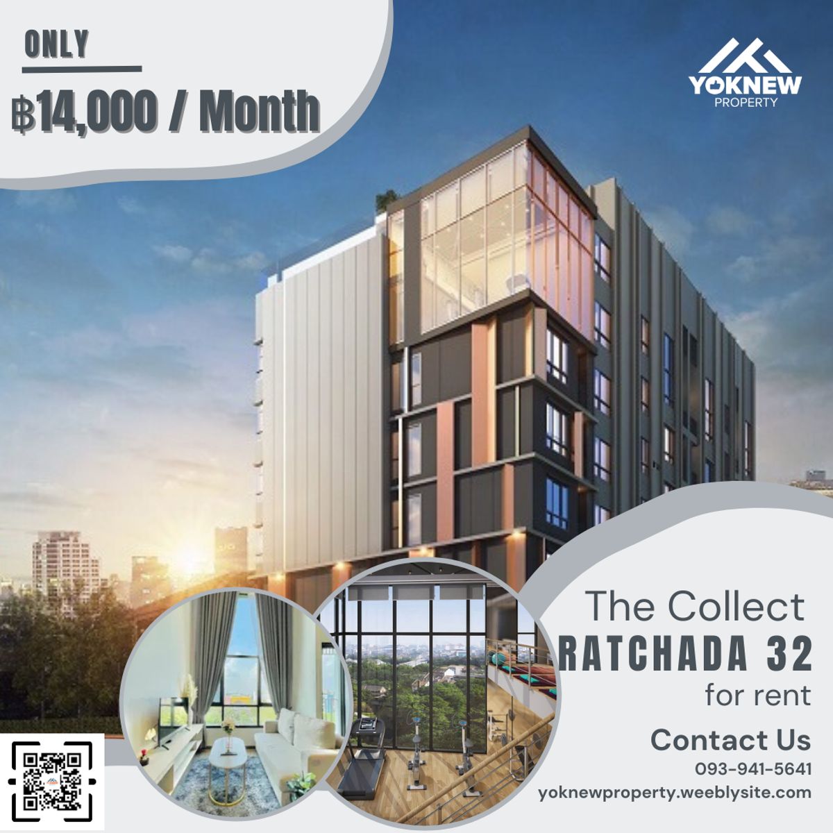 ให้เช่าคอนโดรัชดา ห้วยขวาง : ✨ The Collect รัชดา 32 – แต่งครบ 29 ตร.ม. ใกล้ MRT ลาดพร้าว พร้อมเข้าอยู่