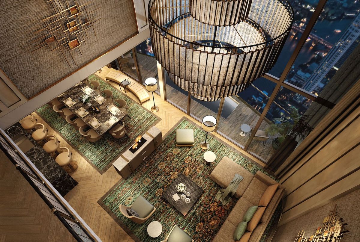 ขายคอนโดวงเวียนใหญ่ เจริญนคร : The One & Only Duplex Penthouse - The Residences at Mandarin Oriental, Bangkok - Top floor penthouse duplex, Ultimate luxury in Bangkok