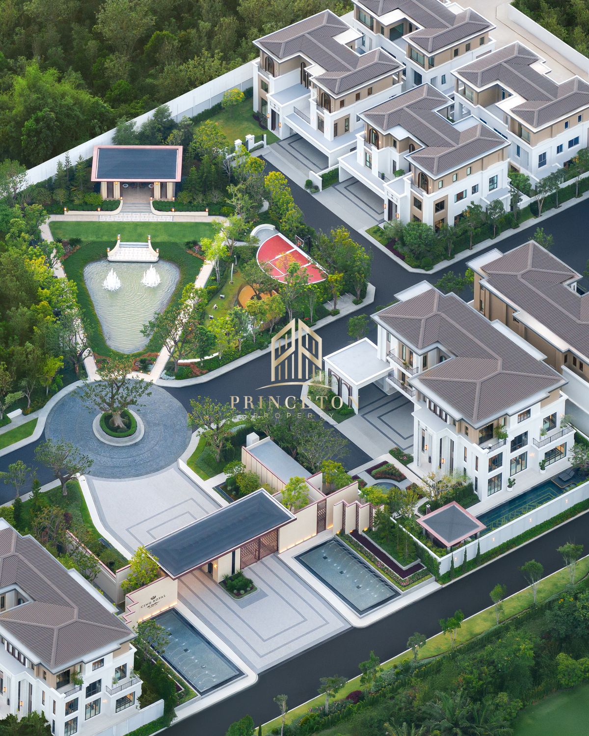 For SaleHouseBangna, Bearing, Lasalle : Exclusive 3-Storey Luxury House, CINQ ROYAL The Eighteen, Bangna KM.7 📞092-4252445