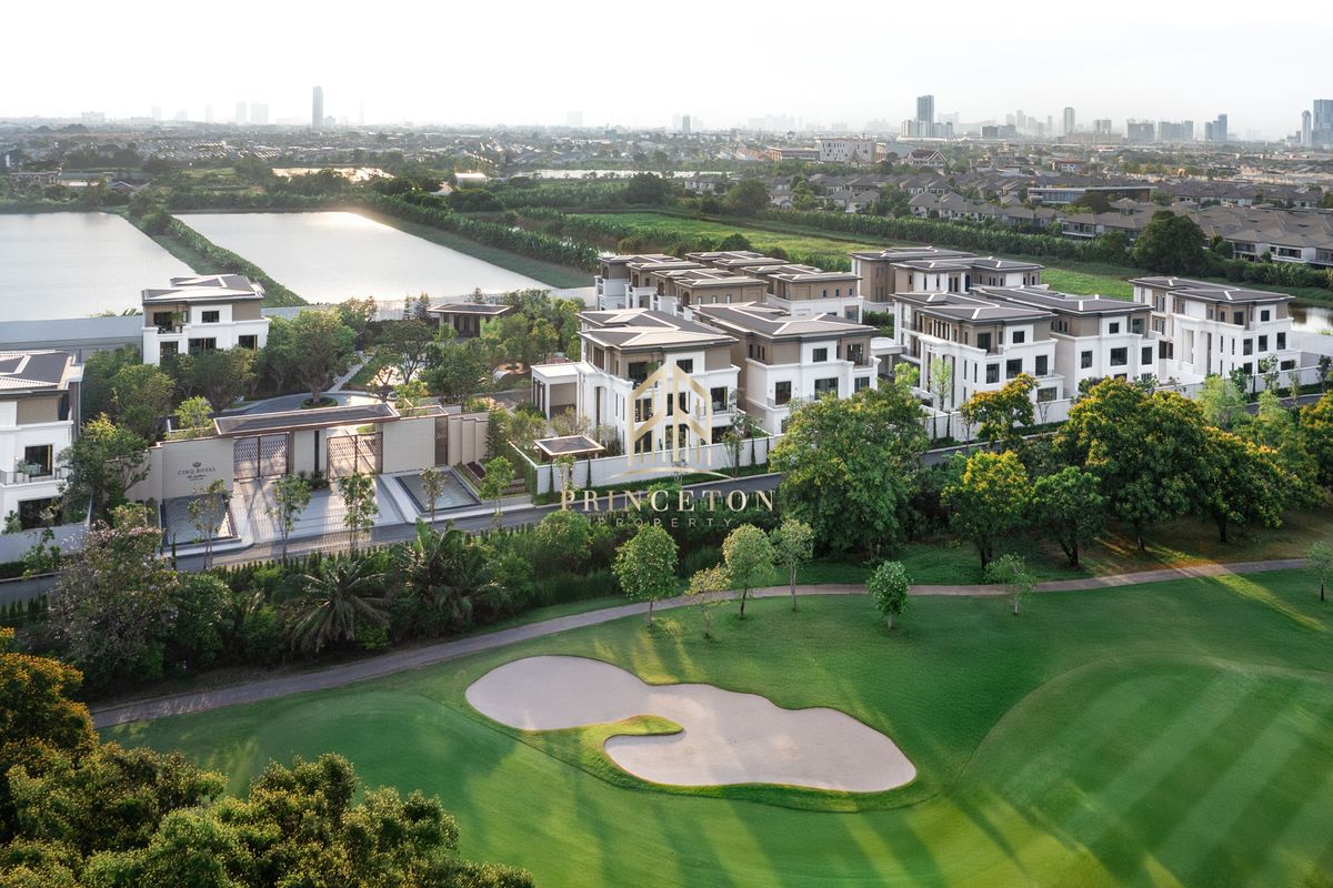 For SaleHouseBangna, Bearing, Lasalle : Exclusive 3-Storey Luxury House, CINQ ROYAL The Eighteen, Bangna KM.7 📞092-4252445