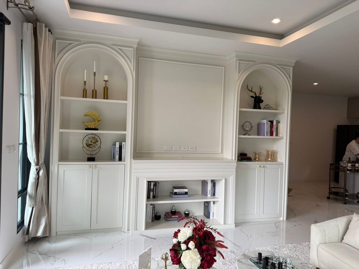 ขายบ้านแจ้งวัฒนะ เมืองทอง : ขายบ้านเดี่ยว 2 ชั้น โครงการเศรษฐสิริ แจ้งวัฒนะ - ประชาชื่น 2 หลังมุม เนื้อที่ 119.6 ตารางวา 3 ห้องนอน พร้อมเฟอร์นิเจอร์ ถนนเลียบคลองประปา ตำบลบ้านใหม่ อำเภอปากเกร็ด จังหวัดนนทบุรี