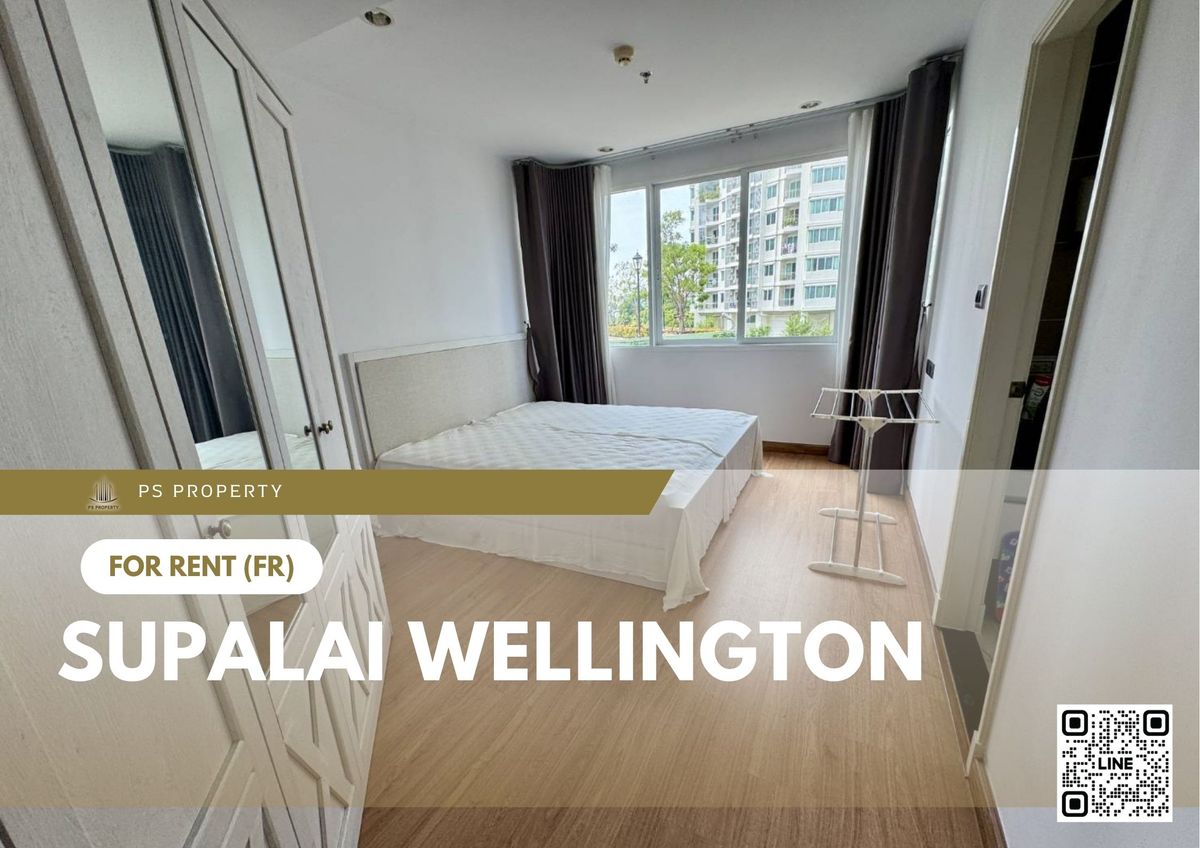 For RentCondoRama9, Petchburi, RCA : For rent ✨ Supalai Wellington ✨ 2 bedrooms, 2 bathrooms, fully furnished and equipped with appliances