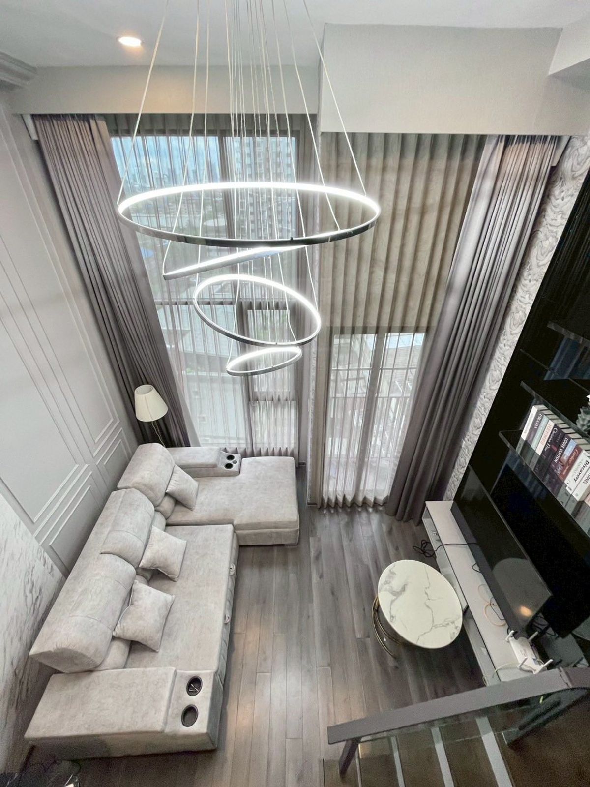 For RentCondoRama9, Petchburi, RCA : ⭐️Knightsbridge Space Rama 9 ⭐️ 1 Bedroom Duo Space, 8th floor, very beautiful room, well decorated, ready to move in