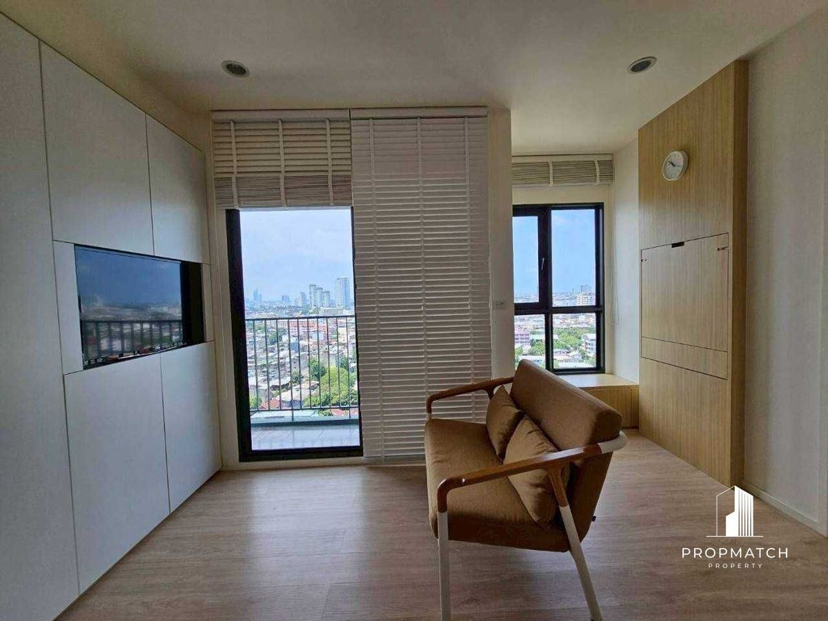 ให้เช่าคอนโดวงเวียนใหญ่ เจริญนคร : ✨Flash Deal ✨Teal Sathorn - Taksin( 1Bed 1Bath 34.5SQM.) แต่งครบพร้อมอยู่ !! เพียง 15,000บาทต่อเดือน Tel.0981315848 @propmatch