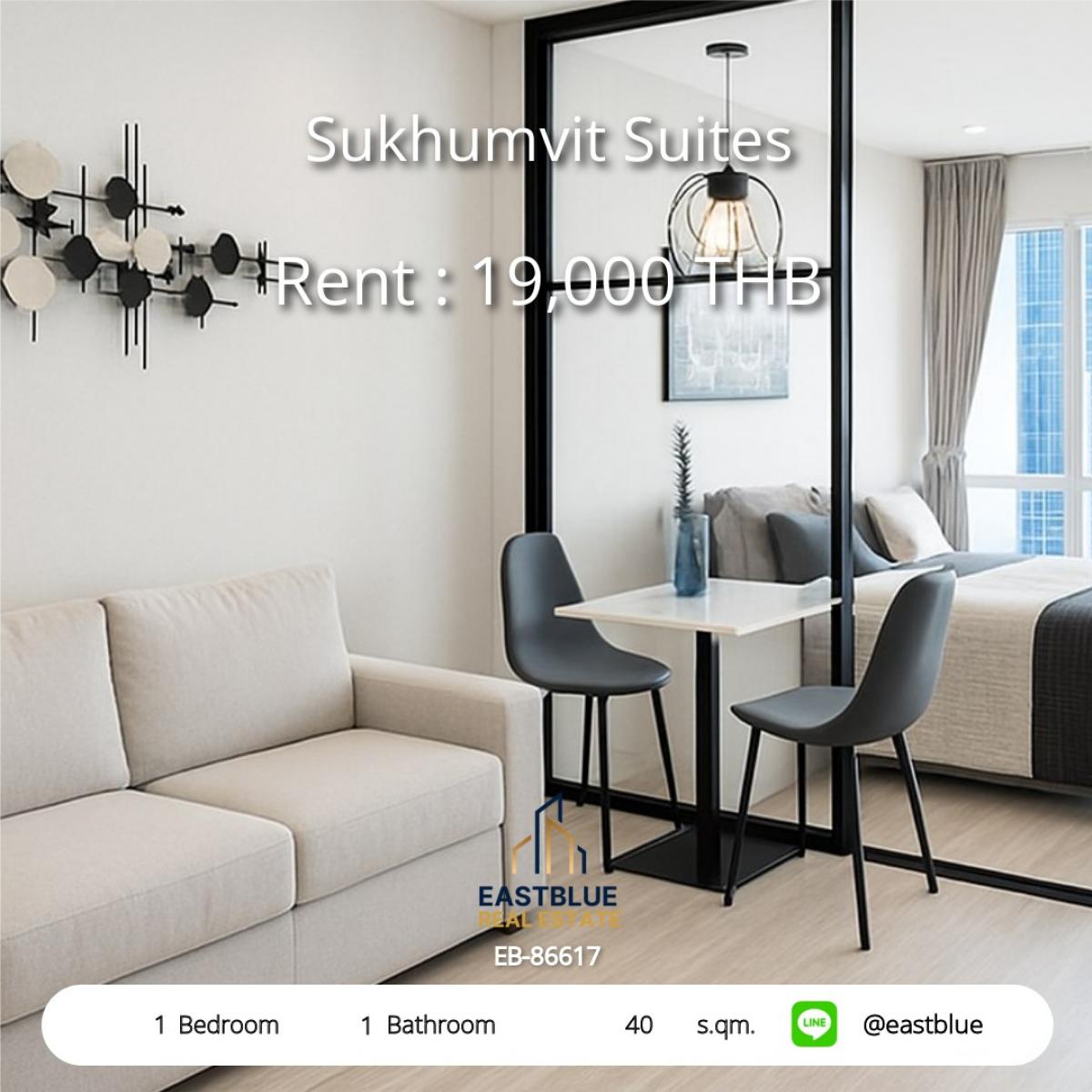 For RentCondoNana, North Nana,Sukhumvit13, Soi Nana : Rent. Sukhumvit Suites in the heart! 1 bedroom 40 sq.m., just 19,000 baht/month!