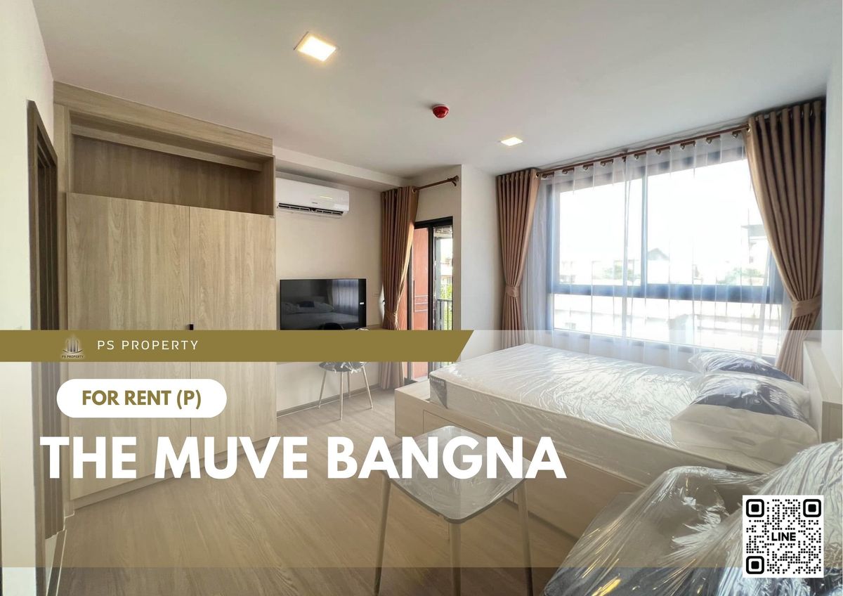For RentCondoBangna, Bearing, Lasalle : For rent ✨ THE MUVE Bangna ✨ Fully furnished and equipped, near BTS Sri Eiam