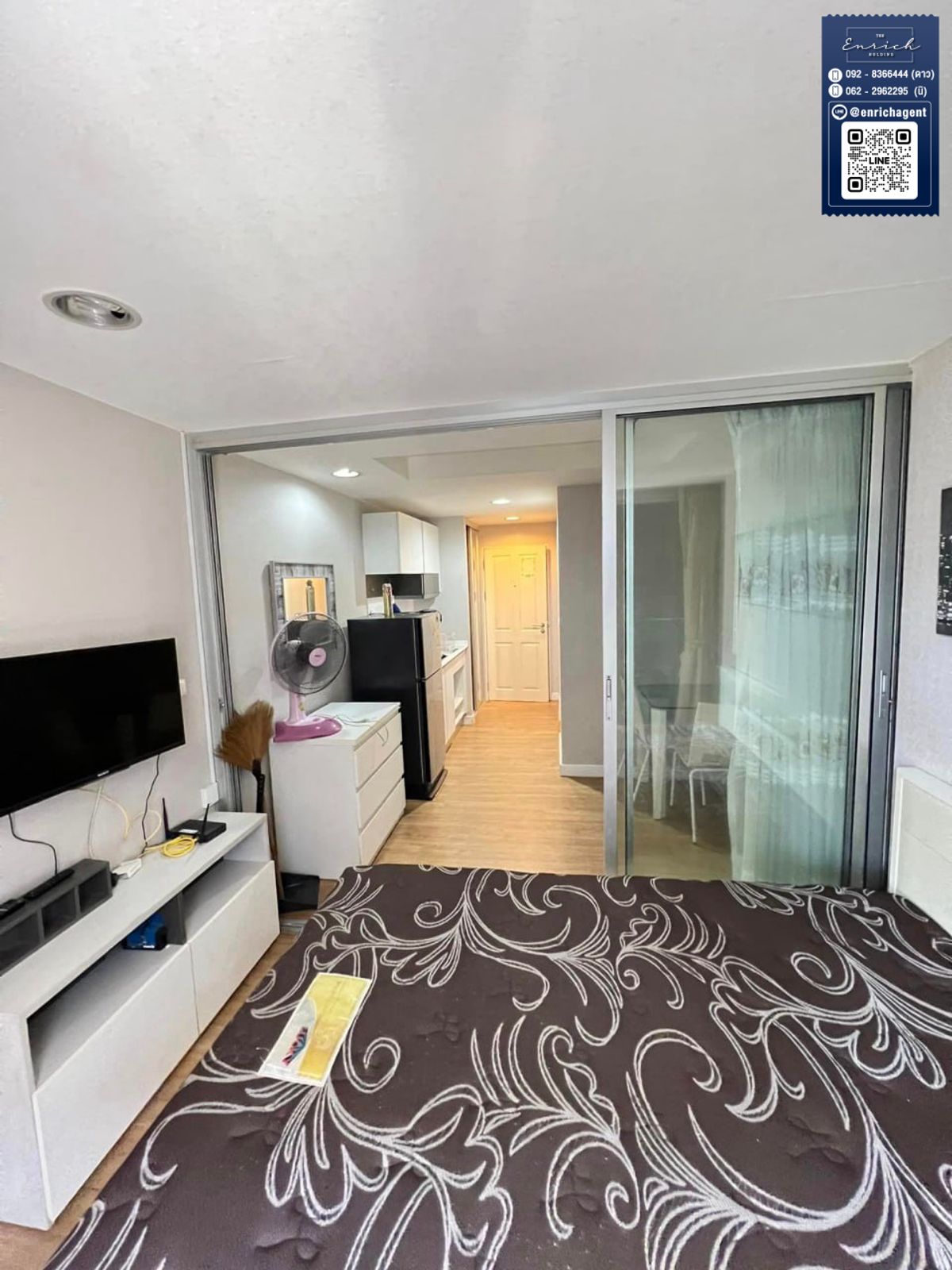 For RentCondoRatchadapisek, Huaikwang, Suttisan : 💙 Rent The Kris Extra 7, good price, ready to enter MRT Sutthisan 💙 Tel. 062-2962295 Ni // Line ID: @enrichagent