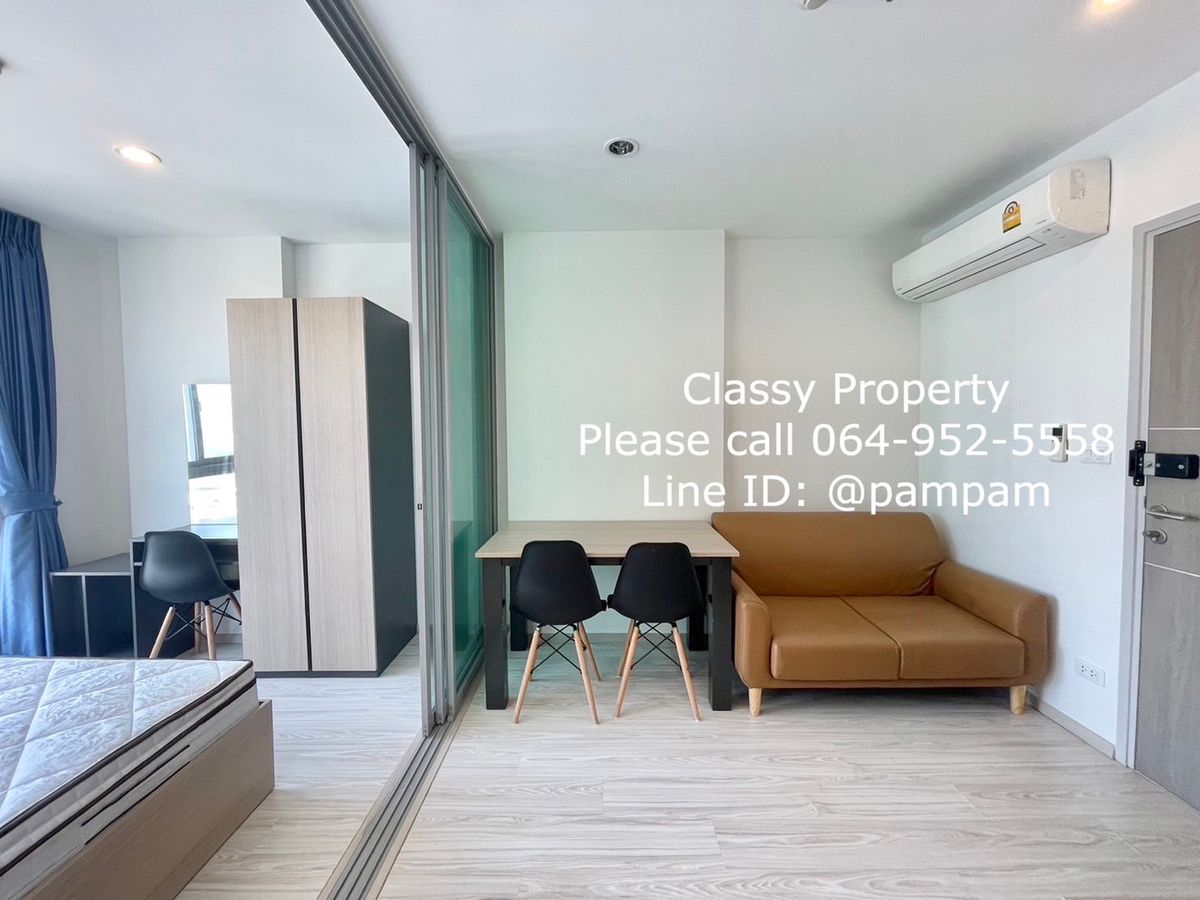 For RentCondoBang Sue, Wong Sawang, Tao Pun : ***Condo for rent : Ideo Mobi Bangsue Interchange  1 Bedroom Nice decorated High floor  Fully furnished+Washing machine near MRT*** 