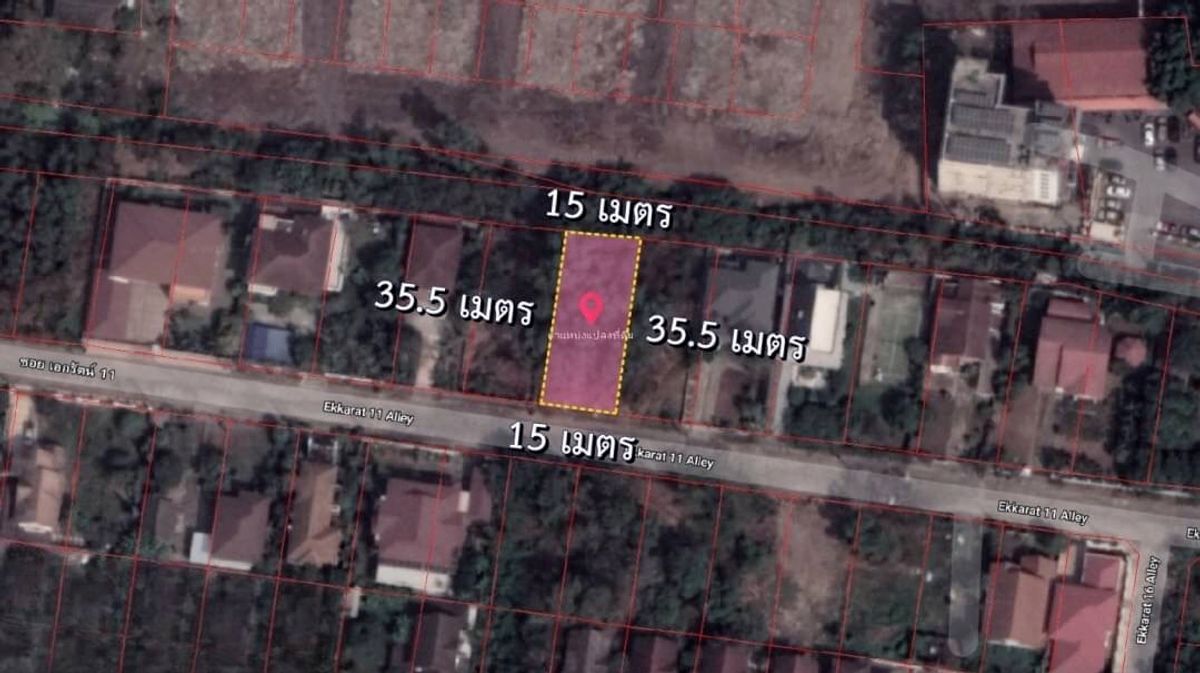 ขายที่ดินปทุมธานี รังสิต ธรรมศาสตร์ : ขายที่ดินเปล่า เมืองเอก โครงการ 3 1 งาน 33 ตร.ว. ใกล้ เซียร์รังสิต
