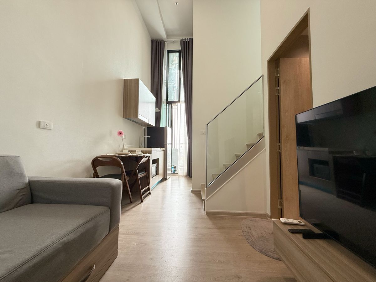 For SaleCondoThaphra, Talat Phlu, Wutthakat : 🏢2 Bedrooms-Loft❤️Fully Furnished💛💙​(For Sales) Altitude Unicorn Sathorn-Tha Phra🚇0 M.BTS Talat Phlu