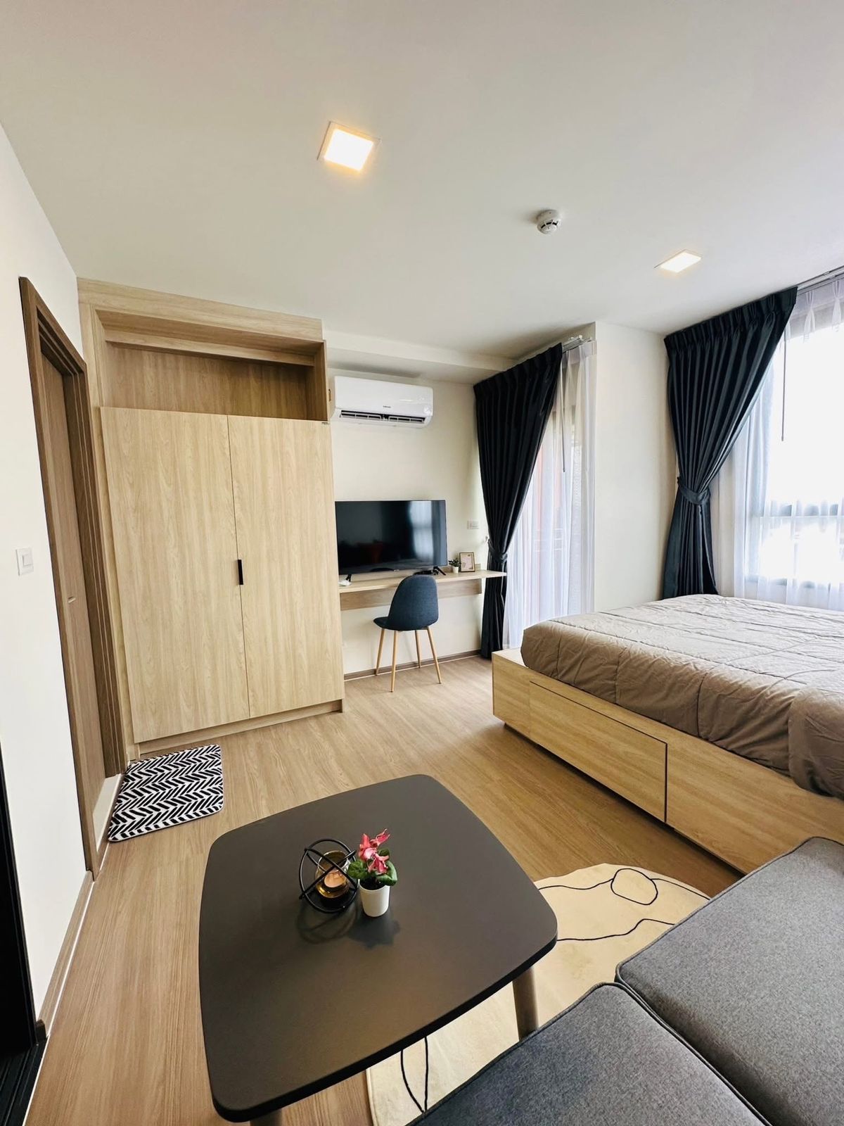 For RentCondoBangna, Bearing, Lasalle : For rent 🔥 The muve bangna 🔥 Fully furnished and equipped, near BTS Bangna