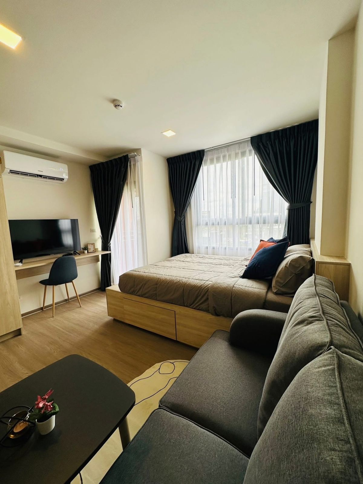 For RentCondoBangna, Bearing, Lasalle : For rent 🔥 The muve bangna 🔥 Fully furnished and equipped, near BTS Bangna