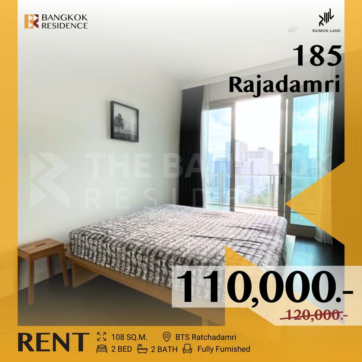 ให้เช่าคอนโดวิทยุ ชิดลม หลังสวน : 185 Rajadamri ✨ Unique Sport Club View, Newly Renovated Corner Condo 💫 ใกล้ BTS ราชดำริ