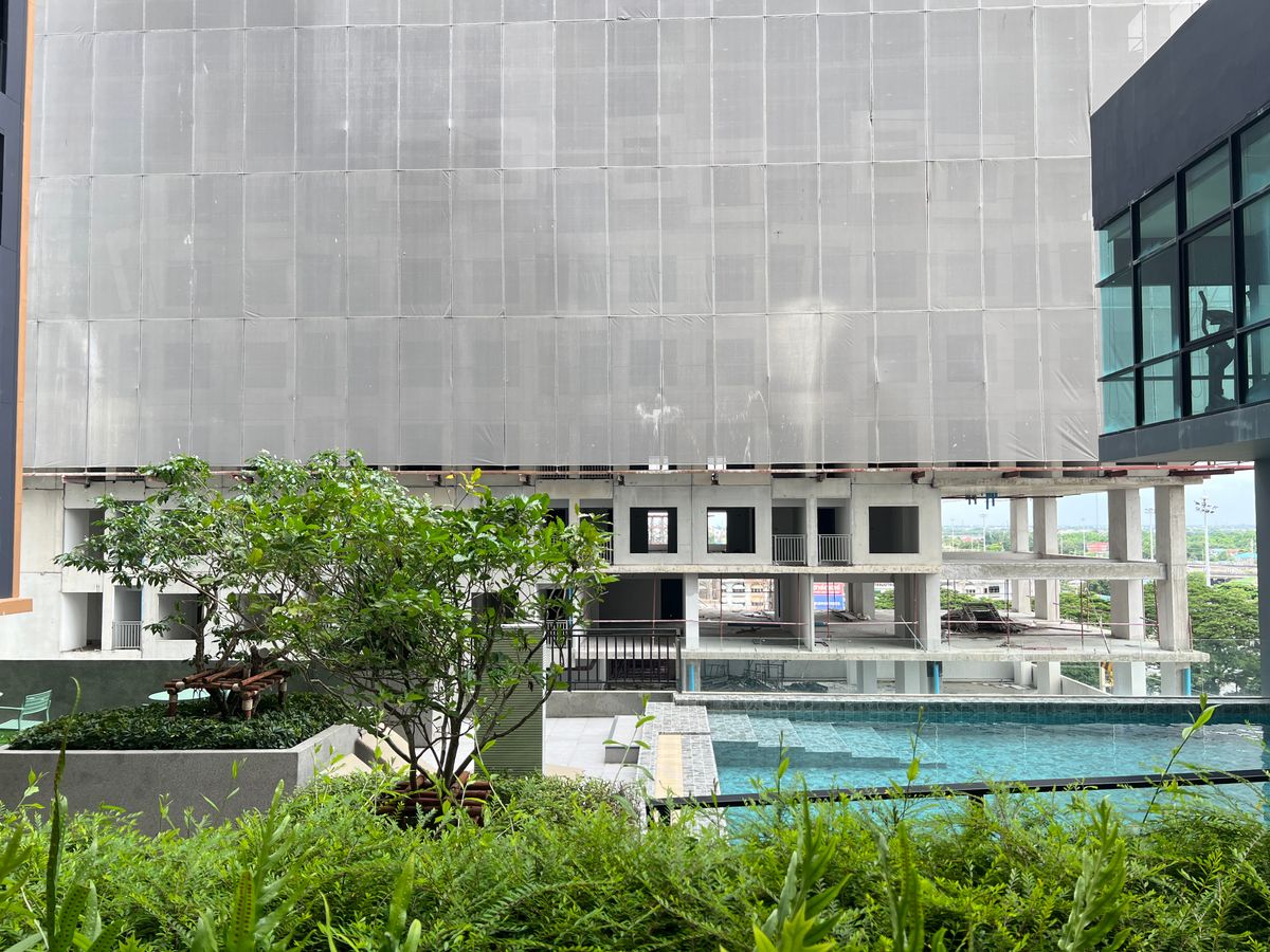 ขายคอนโดปทุมธานี รังสิต ธรรมศาสตร์ : Terra2: ขายดาวน์ตำแหน่ง 906 วิวสระ/สวน