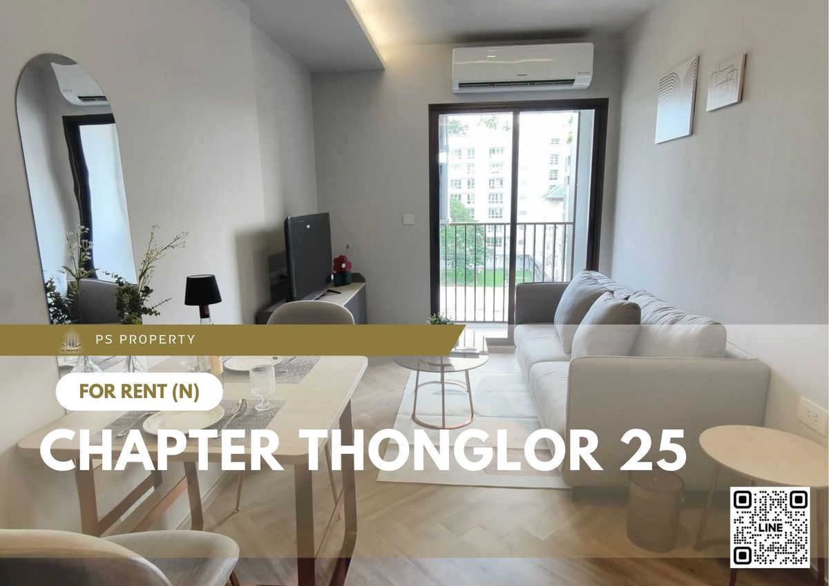 For RentCondoSukhumvit, Asoke, Thonglor : For rent 📍 Chapter Thonglor 25 📍 near BTS Thonglor, fully furnished and equipped with appliances