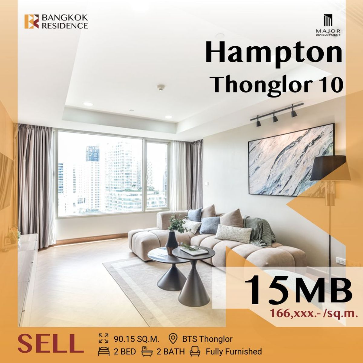 ขายคอนโดสุขุมวิท อโศก ทองหล่อ : ⚡Hampton Thonglor 10 ⚡ near in Thonglor prime location  BTS Thong Lo
