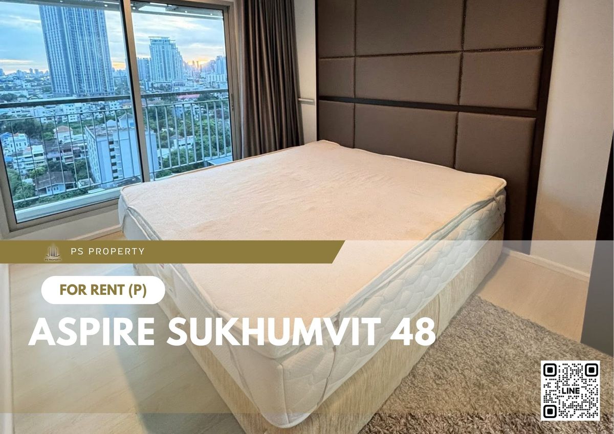 ให้เช่าคอนโดอ่อนนุช อุดมสุข : ให้เช่า 📍 Aspire Sukhumvit 48 📍 เฟอร์นิเจอร์ และ เครื่องใช้ไฟฟ้าครบ ใกล้ BTS พระโขนง